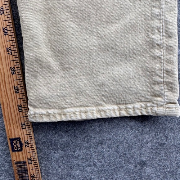 Polo Ralph Lauren Authentic Dungarees Varick Slim Straight Jean Size 36x30 Beige - Picture 9 of 11